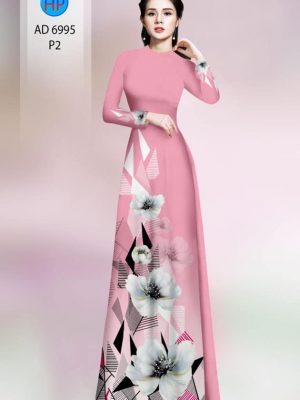 Vải áo dài hoa in 3D mới ra AD 6995 20 vai ao dai hoa 3d dang ngoc dep 136273