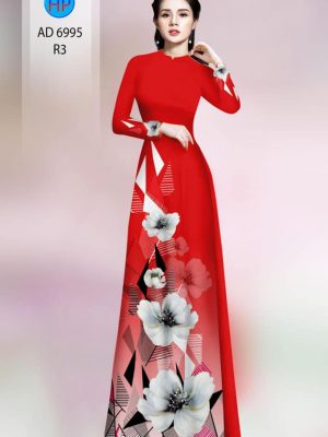 Vải áo dài hoa in 3D mới ra AD 6995 30 vai ao dai hoa 3d duyen dang da dang 1762248