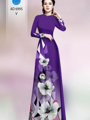 Vải áo dài hoa in 3D mới ra AD 6995 21 vai ao dai hoa 3d rat re doc dao 1262245