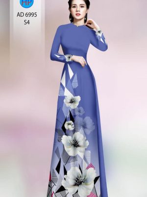 Vải áo dài hoa in 3D mới ra AD 6995 24 vai ao dai hoa 3d re vua ra 662261