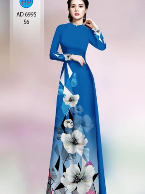 Vải áo dài hoa in 3D mới ra AD 6995 22 vai ao dai hoa 3d vai ao dai my my duoc chon nhieu 1362257