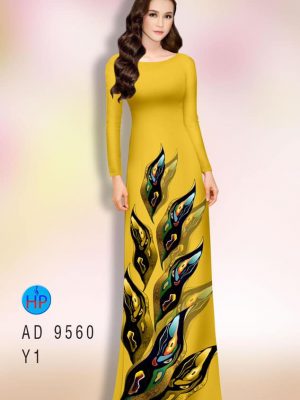 vai ao dai hoa in 3d co truyen long lanh 23979