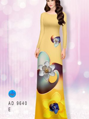 vai ao dai hoa in 3d re duoc chon nhieu 2009300