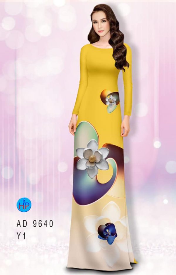 vai ao dai hoa in 3d vai ao dai my my gia tot 709125