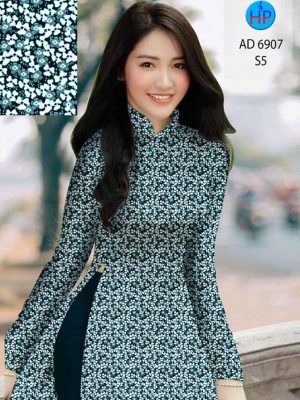 Vải áo dài hoa nhí mới ra AD 6907 23 vai ao dai hoa nhi gia re dang hot 1523253