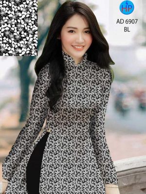 Vải áo dài hoa nhí mới ra AD 6907 31 vai ao dai hoa nhi shop mymy nam nay 72340