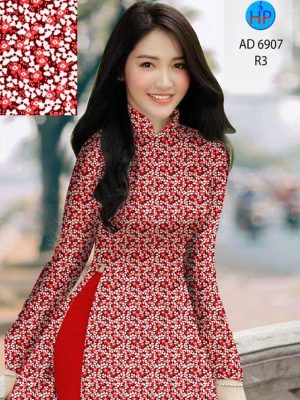 Vải áo dài hoa nhí mới ra AD 6907 22 vai ao dai hoa nhi ton dang ngoc nam nay 1523207