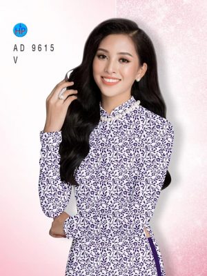 Vải áo dài hoa đều thiết kế 2020 AD 9615 23 vai ao dai hoa nhi vai ao dai my my gia tot 1023190