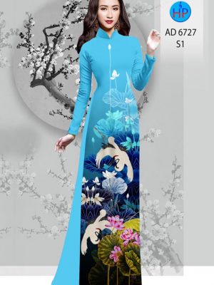 vai ao dai hoa sen truyen thong mau moi 41487