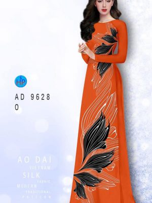 Vải áo dài hoa in 3D mới ra AD 9628 21 vai ao dai hoa van 3d dang ngoc mau moi 1799177