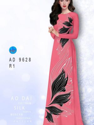 Vải áo dài hoa in 3D mới ra AD 9628 20 vai ao dai hoa van 3d doc dao dang hot 699193