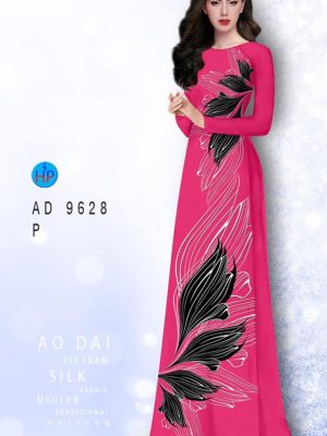 Vải áo dài hoa in 3D mới ra AD 9628 28 vai ao dai hoa van 3d doc dao thuot tha 1996