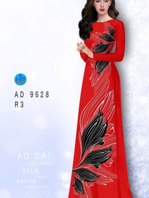 Vải áo dài hoa in 3D mới ra AD 9628 33 vai ao dai hoa van 3d gia re dam tham 1299102