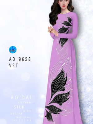 Vải áo dài hoa in 3D mới ra AD 9628 30 vai ao dai hoa van 3d re da dang 1899147