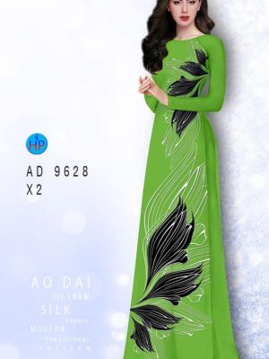 Vải áo dài hoa in 3D mới ra AD 9628 32 vai ao dai hoa van 3d shop mymy doc dao 99955