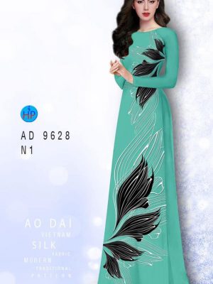 Vải áo dài hoa in 3D mới ra AD 9628 29 vai ao dai hoa van 3d shop mymy ua chuong 599232