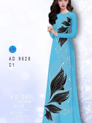 Vải áo dài hoa in 3D mới ra AD 9628 22 vai ao dai hoa van 3d shop mymy vua ra 1799215
