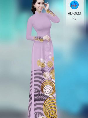 Vải áo dài hoa văn mới ra AD 6923 34 vai ao dai hoa van truyen thong chat luong 18527