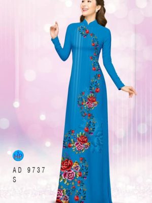 Vải áo dài hoa hồng mới ra AD 9737 26 1596425814 445 Vai ao dai hoa hong moi ra AD 9737