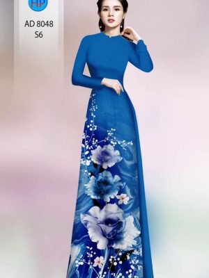 Vải áo dài hoa in 3d kiểu mới AD 8048 26 1596427001 454 Vai ao dai hoa in 3d kieu moi AD 8048
