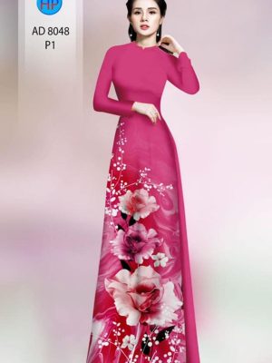 Vải áo dài hoa in 3d kiểu mới AD 8048 32 1596427002 415 Vai ao dai hoa in 3d kieu moi AD 8048