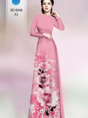 Vải áo dài hoa in 3d kiểu mới AD 8048 30 1596427002 499 Vai ao dai hoa in 3d kieu moi AD 8048