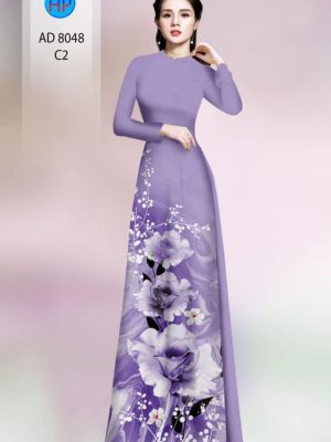 Vải áo dài hoa in 3d kiểu mới AD 8048 33 1596427003 240 Vai ao dai hoa in 3d kieu moi AD 8048