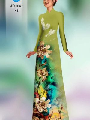 Vải áo dài hoa in 3D thiết kế 2020 AD 8042 20 1596428023 357 Vai ao dai hoa in 3D thiet ke 2020 AD