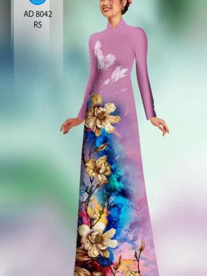 Vải áo dài hoa in 3D thiết kế 2020 AD 8042 30 1596428024 806 Vai ao dai hoa in 3D thiet ke 2020 AD