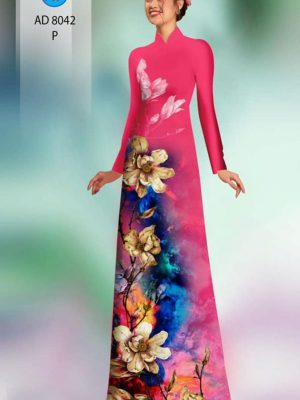 Vải áo dài hoa in 3D thiết kế 2020 AD 8042 34 1596428025 800 Vai ao dai hoa in 3D thiet ke 2020 AD