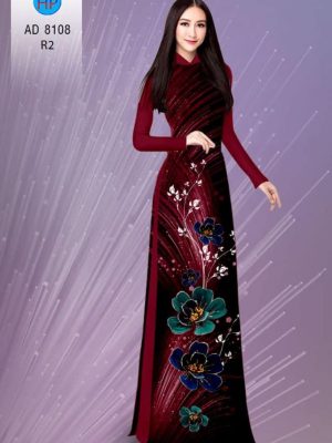 Vải áo dài hoa in 3D kiểu mới AD 8103 21 1596428150 319 Vai ao dai hoa in 3D kieu moi AD 8103