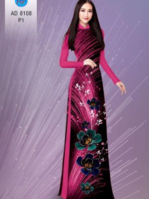 Vải áo dài hoa in 3D kiểu mới AD 8103 22 1596428150 765 Vai ao dai hoa in 3D kieu moi AD 8103