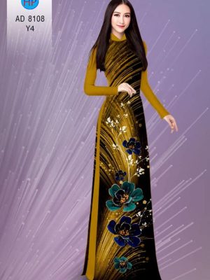 Vải áo dài hoa in 3D kiểu mới AD 8103 31 1596428151 161 Vai ao dai hoa in 3D kieu moi AD 8103