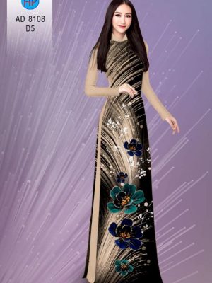 Vải áo dài hoa in 3D kiểu mới AD 8103 30 1596428151 267 Vai ao dai hoa in 3D kieu moi AD 8103