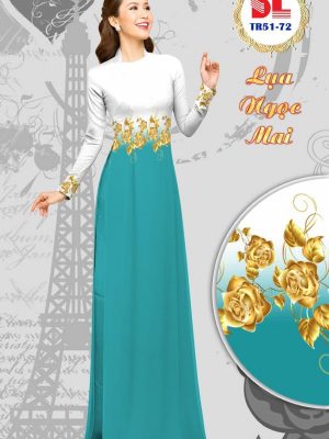 Vải Áo Dài Lụa Ngọc Mai Hoa Hồng Vàng kiểu mới AD DLTR51 33 1596442154 112 Vai Ao Dai Lua Ngoc Mai Hoa Hong Vang kieu