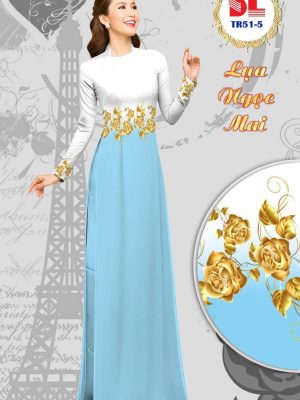 Vải Áo Dài Lụa Ngọc Mai Hoa Hồng Vàng kiểu mới AD DLTR51 30 1596442154 334 Vai Ao Dai Lua Ngoc Mai Hoa Hong Vang kieu