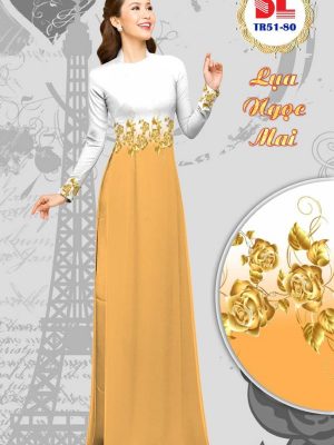 Vải Áo Dài Lụa Ngọc Mai Hoa Hồng Vàng kiểu mới AD DLTR51 32 1596442154 336 Vai Ao Dai Lua Ngoc Mai Hoa Hong Vang kieu