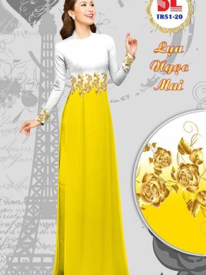 Vải Áo Dài Lụa Ngọc Mai Hoa Hồng Vàng kiểu mới AD DLTR51 37 1596442155 140 Vai Ao Dai Lua Ngoc Mai Hoa Hong Vang kieu