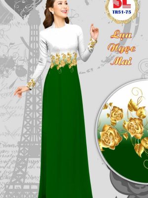 Vải Áo Dài Lụa Ngọc Mai Hoa Hồng Vàng kiểu mới AD DLTR51 45 1596442157 94 Vai Ao Dai Lua Ngoc Mai Hoa Hong Vang kieu