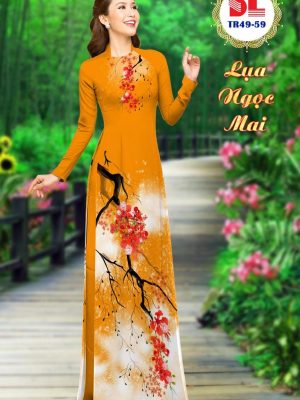 Vải Áo Dài Lụa Ngọc Mai Hoa Phượng thiết kế 2020 AD DLTR49 33 1596442475 44 Vai Ao Dai Lua Ngoc Mai Hoa Phuong thiet ke