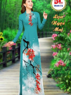 Vải Áo Dài Lụa Ngọc Mai Hoa Phượng thiết kế 2020 AD DLTR49 36 1596442476 24 Vai Ao Dai Lua Ngoc Mai Hoa Phuong thiet ke