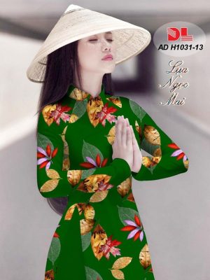 Vải Áo Dài Lụa Ngọc Mai Hình Lá kiểu mới AD H1031 24 1596512689 224 Vai Ao Dai Lua Ngoc Mai Hinh La kieu moi