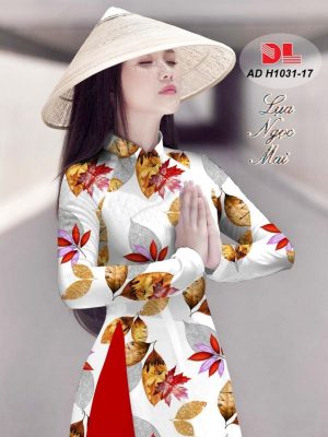 Vải Áo Dài Lụa Ngọc Mai Hình Lá kiểu mới AD H1031 36 1596512691 687 Vai Ao Dai Lua Ngoc Mai Hinh La kieu moi