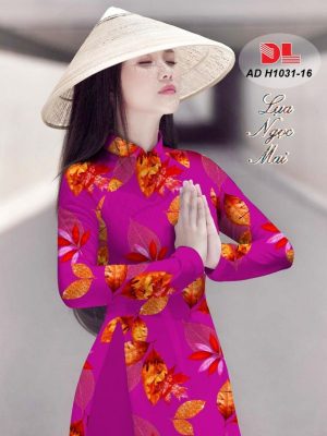 Vải Áo Dài Lụa Ngọc Mai Hình Lá kiểu mới AD H1031 34 1596512691 919 Vai Ao Dai Lua Ngoc Mai Hinh La kieu moi