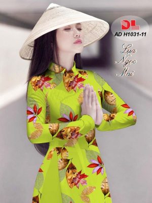 Vải Áo Dài Lụa Ngọc Mai Hình Lá kiểu mới AD H1031 35 1596512691 971 Vai Ao Dai Lua Ngoc Mai Hinh La kieu moi