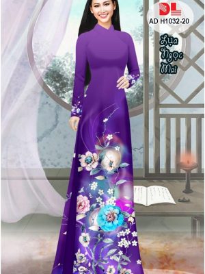 Vải Áo Dài Lụa Ngọc Mai Hoa In 3D kiểu mới AD H1032 39 1596512874 721 Vai Ao Dai Lua Ngoc Mai Hoa In 3D kieu