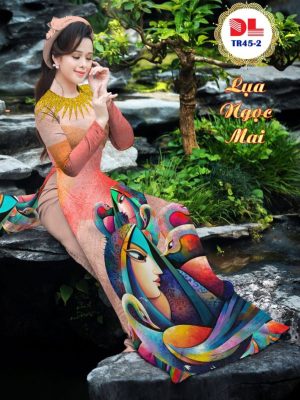 Vải Áo Dài Lụa Ngọc Mai Hình Cô Gái mới ra AD TR45 33 1596513157 222 Vai Ao Dai Lua Ngoc Mai Hinh Co Gai moi