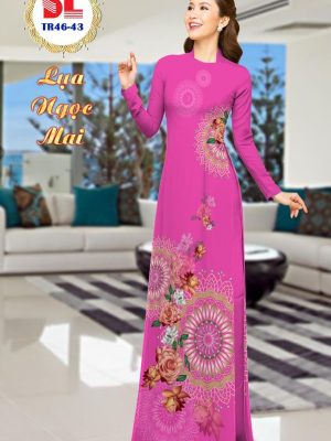 Vải Áo Dài Lụa Ngọc Mai Hoa Văn thiết kế 2020 AD TR46 13 1596513342 819 Vai Ao Dai Lua Ngoc Mai Hoa Van thiet ke