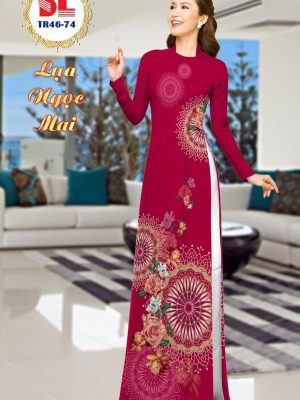 Vải Áo Dài Lụa Ngọc Mai Hoa Văn thiết kế 2020 AD TR46 21 1596513343 436 Vai Ao Dai Lua Ngoc Mai Hoa Van thiet ke