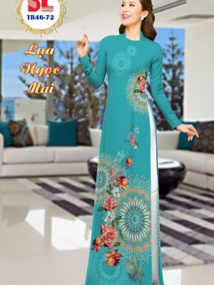 Vải Áo Dài Lụa Ngọc Mai Hoa Văn thiết kế 2020 AD TR46 20 1596513343 865 Vai Ao Dai Lua Ngoc Mai Hoa Van thiet ke